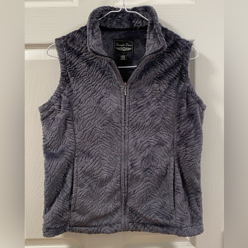 Straight Down Gray Soft, Fleece  Pinehurst Golf Vest